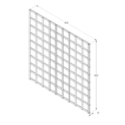 6ft Pine Trellis Panel, Pack Of 5 (W)183cm X (H)183cm -Outdoor Garden Shop 6ft pine trellis panel pack of 5 w 183cm x h 183cm5013053173381 18bq