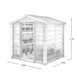 Adman Steel Sheds Multigrow 6.4x6.1 Greenhouse With Adjustable Vent 15 Adman Steel Sheds Multigrow 6.4x6.1 Greenhouse With Adjustable Vent -Outdoor Garden Shop adman steel sheds multigrow 6 4x6 1 greenhouse with adjustable vent5391538910318 01t bq