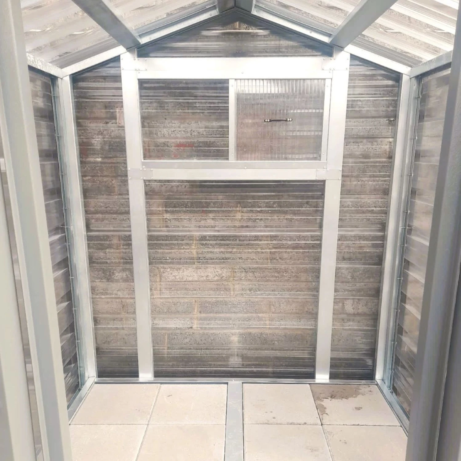 Adman Steel Sheds Multigrow 6.4x6.1 Greenhouse With Adjustable Vent 4 Adman Steel Sheds Multigrow 6.4x6.1 Greenhouse With Adjustable Vent - Image 2