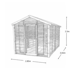 Adman Steel Sheds Multigrow 9.4x12 Greenhouse With Adjustable Vent -Outdoor Garden Shop adman steel sheds multigrow 9 4x12 greenhouse with adjustable vent5391538910394 01t bq