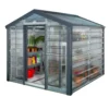 Adman Steel Sheds Multigrow 9.4x8.8 Greenhouse With Adjustable Vent -Outdoor Garden Shop adman steel sheds multigrow 9 4x8 8 greenhouse with adjustable vent5391538910387 01c bq