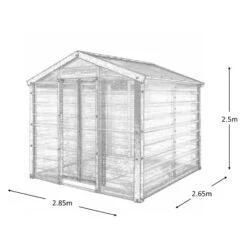 Adman Steel Sheds Multigrow 9.4x8.8 Greenhouse With Adjustable Vent 17 Adman Steel Sheds Multigrow 9.4x8.8 Greenhouse With Adjustable Vent -Outdoor Garden Shop adman steel sheds multigrow 9 4x8 8 greenhouse with adjustable vent5391538910387 01t bq