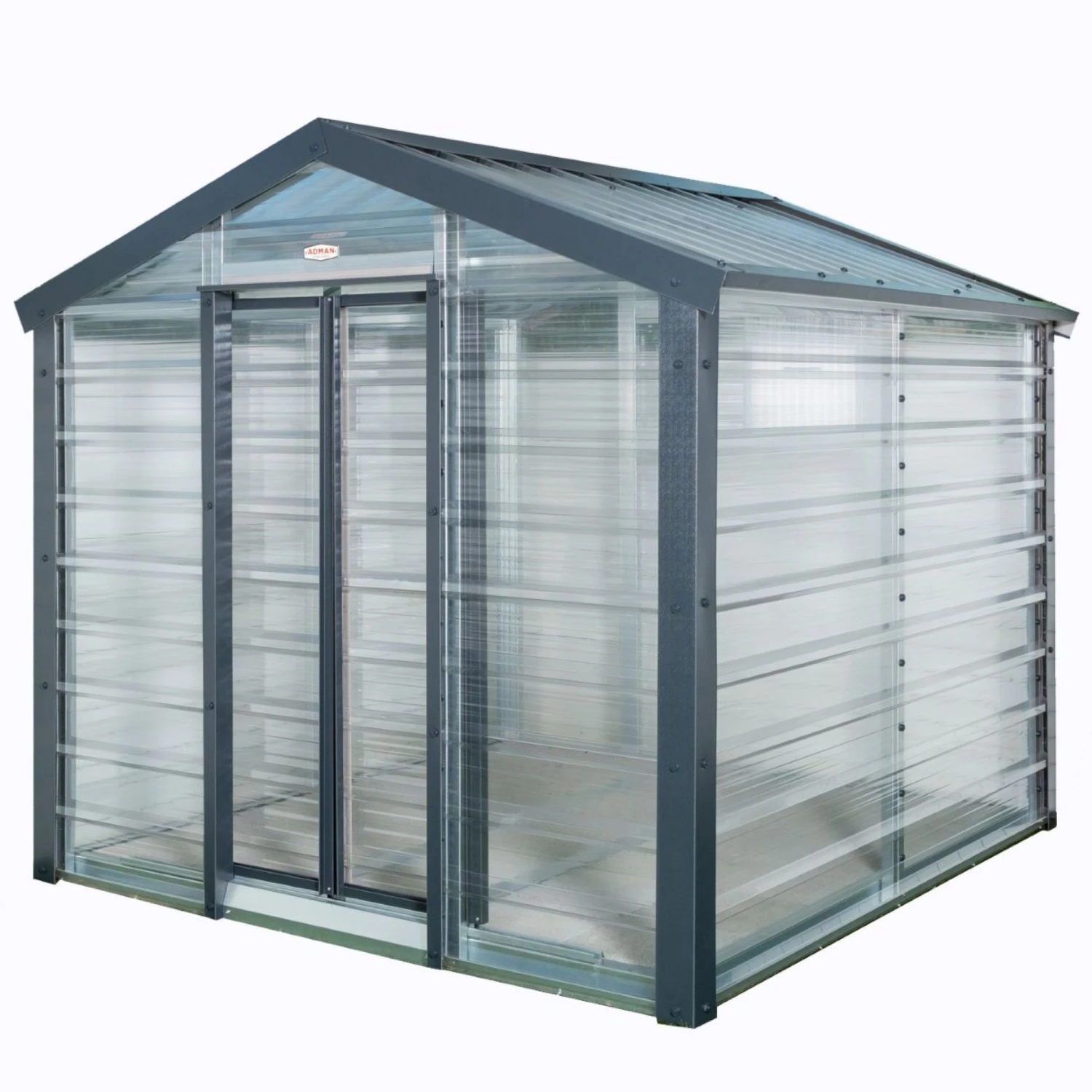 Adman Steel Sheds Multigrow 9.4x8.8 Greenhouse With Adjustable Vent 4 Adman Steel Sheds Multigrow 9.4x8.8 Greenhouse With Adjustable Vent - Image 2