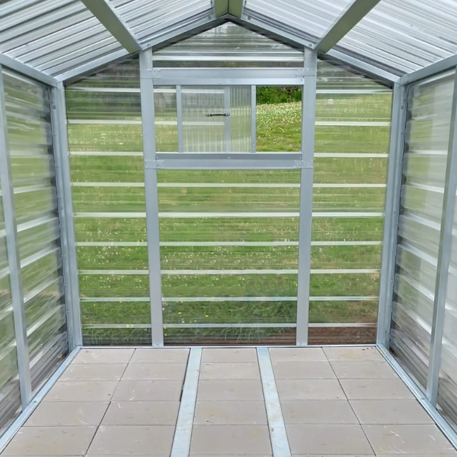 Adman Steel Sheds Multigrow 9.4x8.8 Greenhouse With Adjustable Vent 5 Adman Steel Sheds Multigrow 9.4x8.8 Greenhouse With Adjustable Vent - Image 3