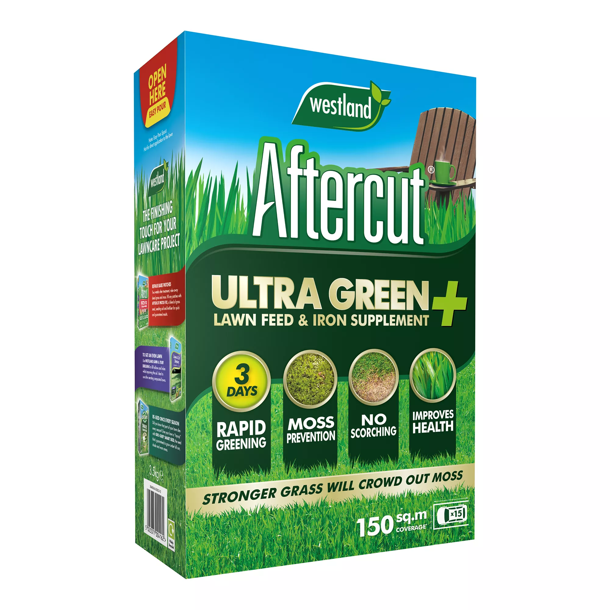 Aftercut Ultra Green Lawn Fertiliser 150m² 5.25kg 3 Aftercut Ultra Green Lawn Fertiliser 150m² 5.25kg