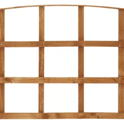 Arched Pine Trellis Panel (W)183cm X (H)57cm -Outdoor Garden Shop arched pine trellis panel w 183cm x h 57cm3663602430643 03bq