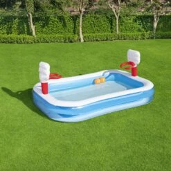 Bestway Bestway® Plain ABS Plastic & PVC Family Fun Pool (W) 1.68m X (L) 2.51m -Outdoor Garden Shop bestway bestway plain abs plastic pvc family fun pool w 1 68m x l 2 51m6942138914153 02i