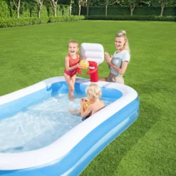 Bestway Bestway® Plain ABS Plastic & PVC Family Fun Pool (W) 1.68m X (L) 2.51m -Outdoor Garden Shop bestway bestway plain abs plastic pvc family fun pool w 1 68m x l 2 51m6942138914153 05c