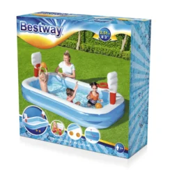 Bestway Bestway® Plain ABS Plastic & PVC Family Fun Pool (W) 1.68m X (L) 2.51m -Outdoor Garden Shop bestway bestway plain abs plastic pvc family fun pool w 1 68m x l 2 51m6942138914153 08c