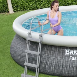Bestway Fast Set Polyvinyl Chloride (PVC) Pool -Outdoor Garden Shop bestway fast set polyvinyl chloride pvc pool6942138984668 04i bq