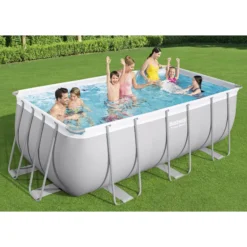 Bestway Power Steel Metal & Plastic Pool (W) 2.01m X (L) 4.12m -Outdoor Garden Shop bestway power steel metal plastic pool w 2 01m x l 4 12m6942138986457 01i bq
