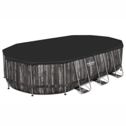 Bestway Power Steel® Wood Effect Polyvinyl Chloride (PVC) & Steel Pool (W) 3.66m X (L) 6.1m -Outdoor Garden Shop bestway power steel wood effect polyvinyl chloride pvc steel pool w 3 66m x l 6 1m6942138983586 21c