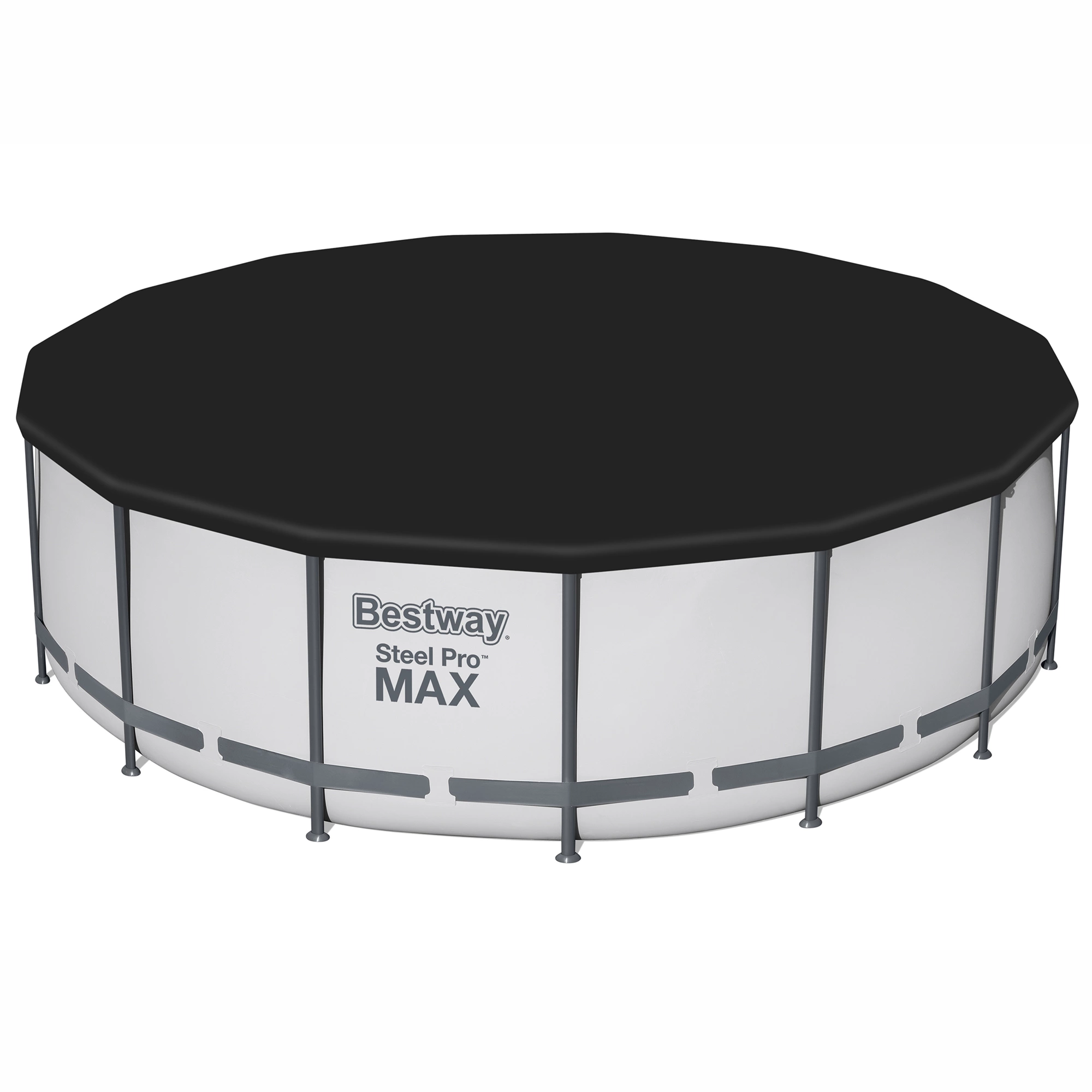 Bestway Steel Pro MAX™ Plain Polyvinyl Chloride (PVC) & Steel Pool (W) 4.57m X (L) 4.57m 9 Bestway Steel Pro MAX™ Plain Polyvinyl Chloride (PVC) & Steel Pool (W) 4.57m X (L) 4.57m - Image 7