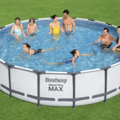 Bestway Steel Pro Max Polyvinyl Chloride (PVC) Pool (W) 5.49m X (L) 5.49m -Outdoor Garden Shop bestway steel pro max polyvinyl chloride pvc pool w 5 49m x l 5 49m6942138983791 02i bq