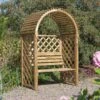 Blooma Chiltern Arbour, (H)1990mm (W)1340mm (D)800mm - Assembly Service Included -Outdoor Garden Shop blooma chiltern arbour h 1990mm w 1340mm d 800mm assembly service included5397007111705 01i bq