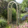 Blooma Chiltern Round Top Softwood Arch -Outdoor Garden Shop blooma chiltern round top softwood arch5397007055627 01bq
