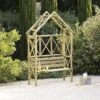 Blooma Cottage Apex Arbour, (H)2200mm (W)1370mm (D)560mm - Assembly Required -Outdoor Garden Shop blooma cottage apex arbour h 2200mm w 1370mm d 560mm assembly required5397007055542 01i BQ