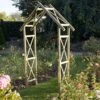 Blooma Cottage Apex Top Softwood Arch - Assembly Service Included -Outdoor Garden Shop blooma cottage apex top softwood arch assembly service included5397007111583 01i BQ
