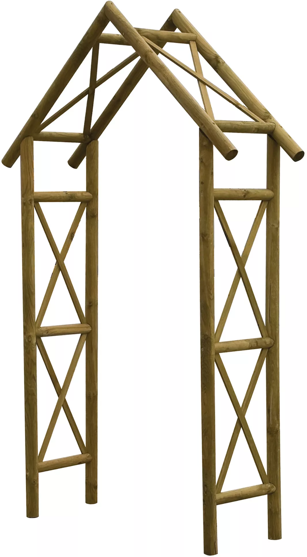 Blooma Cottage Apex Top Wood Arch 4 Blooma Cottage Apex Top Wood Arch - Image 2