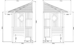 Blooma Elegant Corner Arbour, (H)2500mm (W)1730mm (D)1730mm - Assembly Required -Outdoor Garden Shop blooma elegant corner arbour h 2500mm w 1730mm d 1730mm assembly required5397007007732 01t BQ