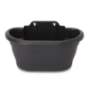 Blooma Florus Black Plastic Oval Trough -Outdoor Garden Shop blooma florus black plastic oval trough3663602700791 01bq