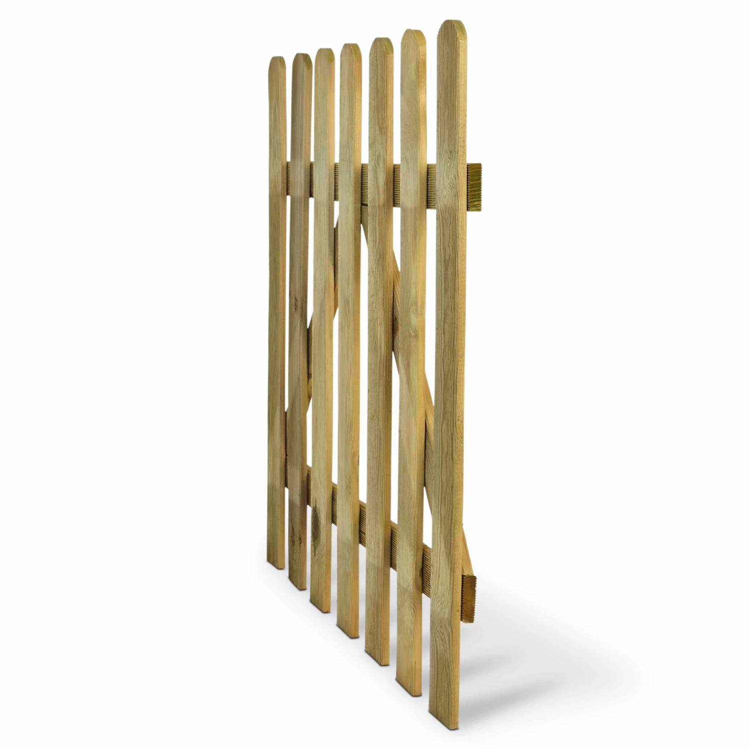 Blooma Mekong Wood Round Top Gate, (H)1m (W)1m 4 Blooma Mekong Wood Round Top Gate, (H)1m (W)1m - Image 2