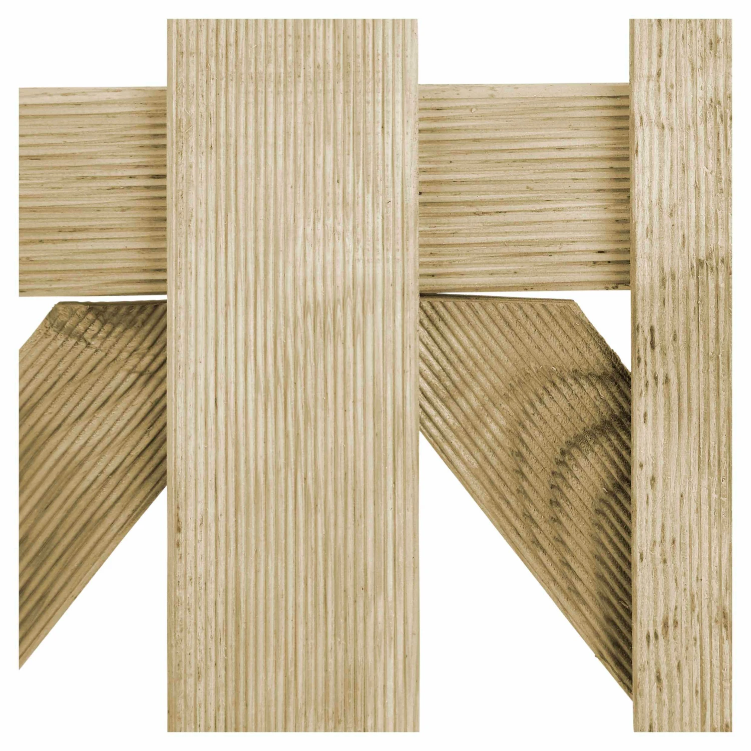 Blooma Mekong Wood Round Top Gate, (H)1m (W)1m 6 Blooma Mekong Wood Round Top Gate, (H)1m (W)1m - Image 4