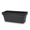 Blooma Nurgul Dark Grey Plastic Rectangular Planter -Outdoor Garden Shop blooma nurgul dark grey plastic rectangular planter3663602700029 01bq