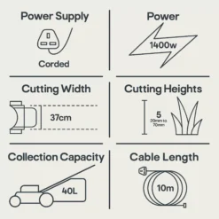 Bosch Rotak 370 ER Corded Rotary Lawnmower -Outdoor Garden Shop bosch rotak 370 er corded rotary lawnmower3165140727709 01t EN bq