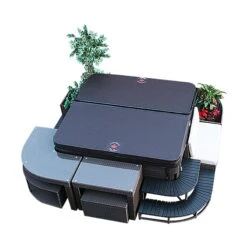 Canadian Spa Company Brown Straight Step -Outdoor Garden Shop canadian spa company brown straight step0700697210972 23c