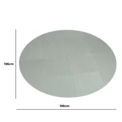 CleverSpa Grey Floor Protector (Dia)1.96m -Outdoor Garden Shop cleverspa grey floor protector dia 1 96m5019008880274 01t bq