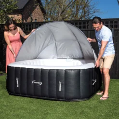 CleverSpa Grey Square Canopy (D) 1240mm -Outdoor Garden Shop cleverspa grey square canopy d 1240mm5019008882124 01i bq