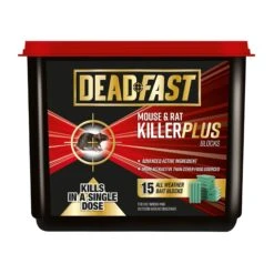 Deadfast Rodents Plus Rodenticide, Pack Of 15