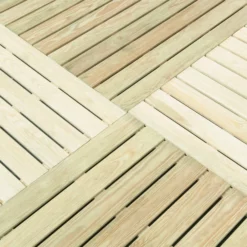 Durance Green Softwood Deck Tile (L)1m (W)1000mm (T)28mm -Outdoor Garden Shop durance green softwood deck tile l 1m w 1000mm t 28mm5019063212324 36c