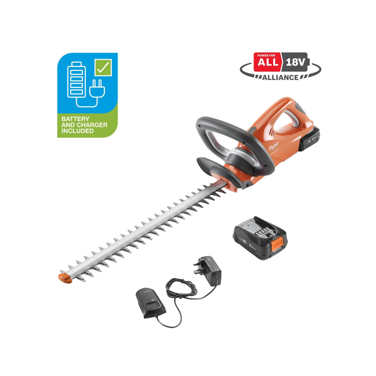 Flymo EasiCut 450 18V 450mm Cordless Hedge Trimmer 3 Flymo EasiCut 450 18V 450mm Cordless Hedge Trimmer - Image 2