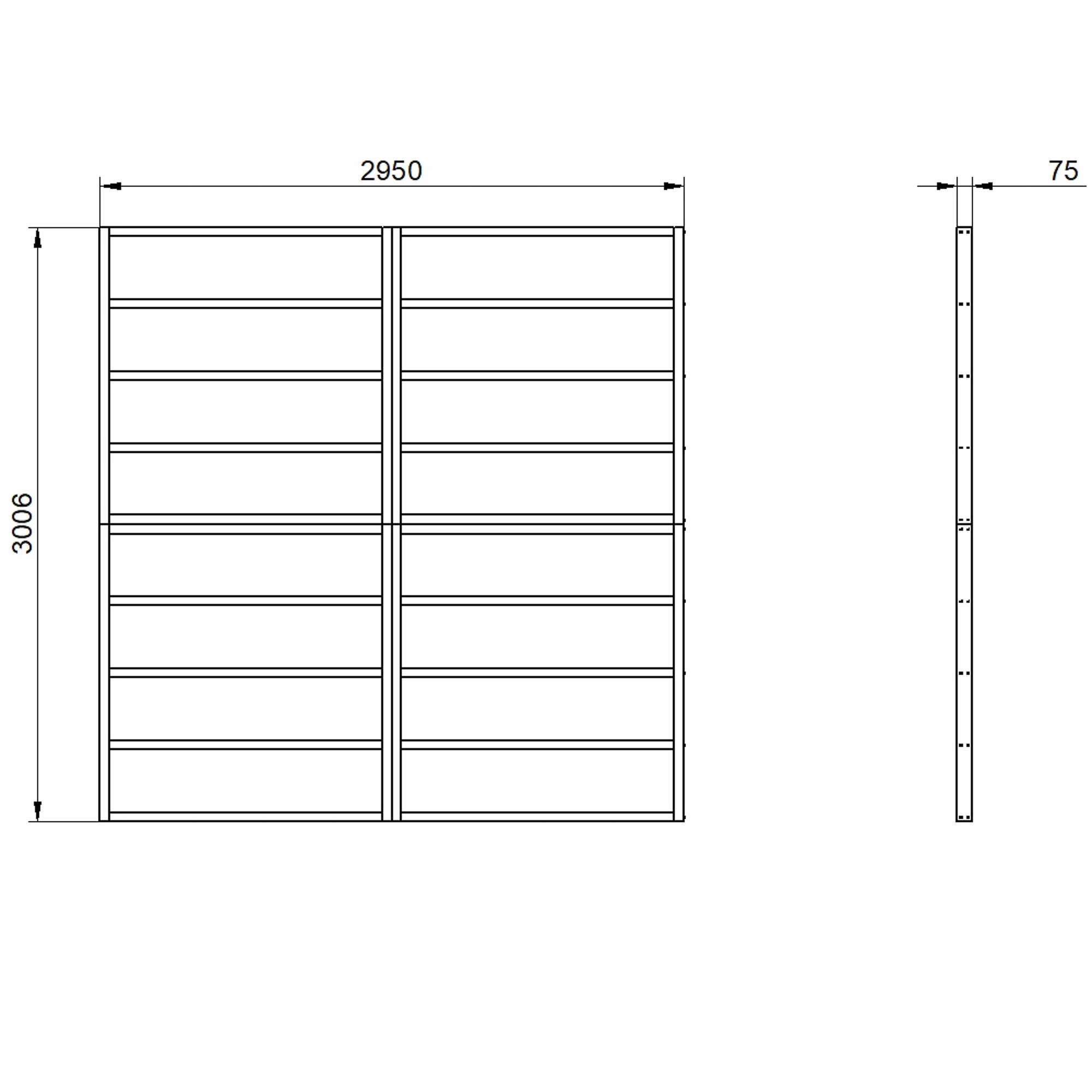 Forest 10x10 Timber Shed Base (L) 301cm X (W) 295cm 5 Forest 10x10 Timber Shed Base (L) 301cm X (W) 295cm - Image 3
