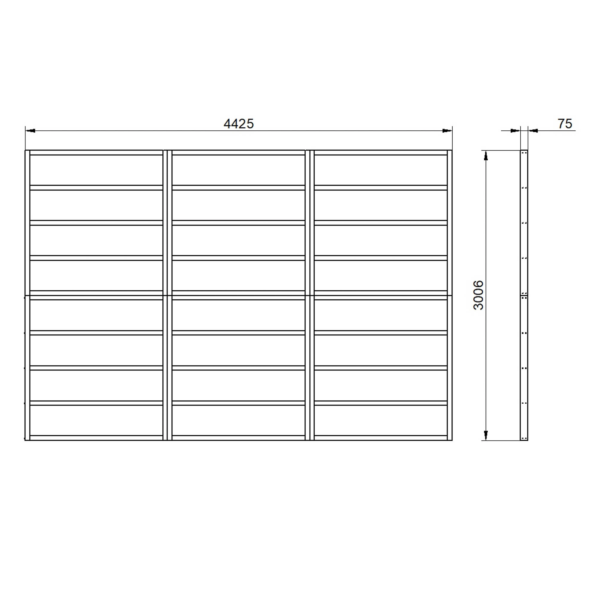 Forest 15x10 Timber Shed Base (L) 301cm X (W) 442.5cm - Assembly Service Included 5 Forest 15x10 Timber Shed Base (L) 301cm X (W) 442.5cm - Assembly Service Included - Image 3