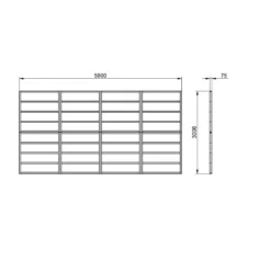 Forest 20x10 Timber Shed Base (L) 301cm X (W) 590cm -Outdoor Garden Shop forest 20x10 timber shed base l 301cm x w 590cm5013053182215 01t