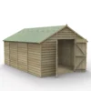 Forest Garden 10x15 Apex Pressure Treated Overlap Wooden Shed With Floor (Base Included) -Outdoor Garden Shop forest garden 10x15 apex pressure treated overlap wooden shed with floor base included 5013053192818 01c