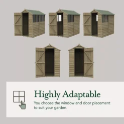 Forest Garden 10x6 Pent Pressure Treated Overlap Wooden Shed With Floor - Assembly Service Included -Outdoor Garden Shop forest garden 10x6 pent pressure treated overlap wooden shed with floor assembly service included5013053192801 04t