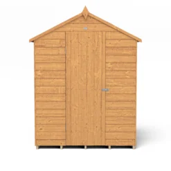 Forest Garden 5x3 Ft Apex Overlap Wooden Shed With Floor (Base Included) -Outdoor Garden Shop forest garden 5x3 ft apex overlap wooden shed with floor base included 5013053177068 02c bq