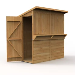 Forest Garden 6x3 Pent Dip Treated Shiplap Wooden Shed With Floor - Assembly Service Included -Outdoor Garden Shop forest garden 6x3 pent dip treated shiplap wooden shed with floor assembly service included5013053184073 03c