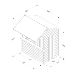 Forest Garden 6x4 Apex Dip Treated Shiplap Wooden Shed With Floor -Outdoor Garden Shop forest garden 6x4 apex dip treated shiplap wooden shed with floor5013053189948 01t