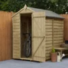 Forest Garden 6x4 Apex Pressure Treated Overlap Wooden Shed With Floor -Outdoor Garden Shop forest garden 6x4 apex pressure treated overlap wooden shed with floor5013053176849 01i bq