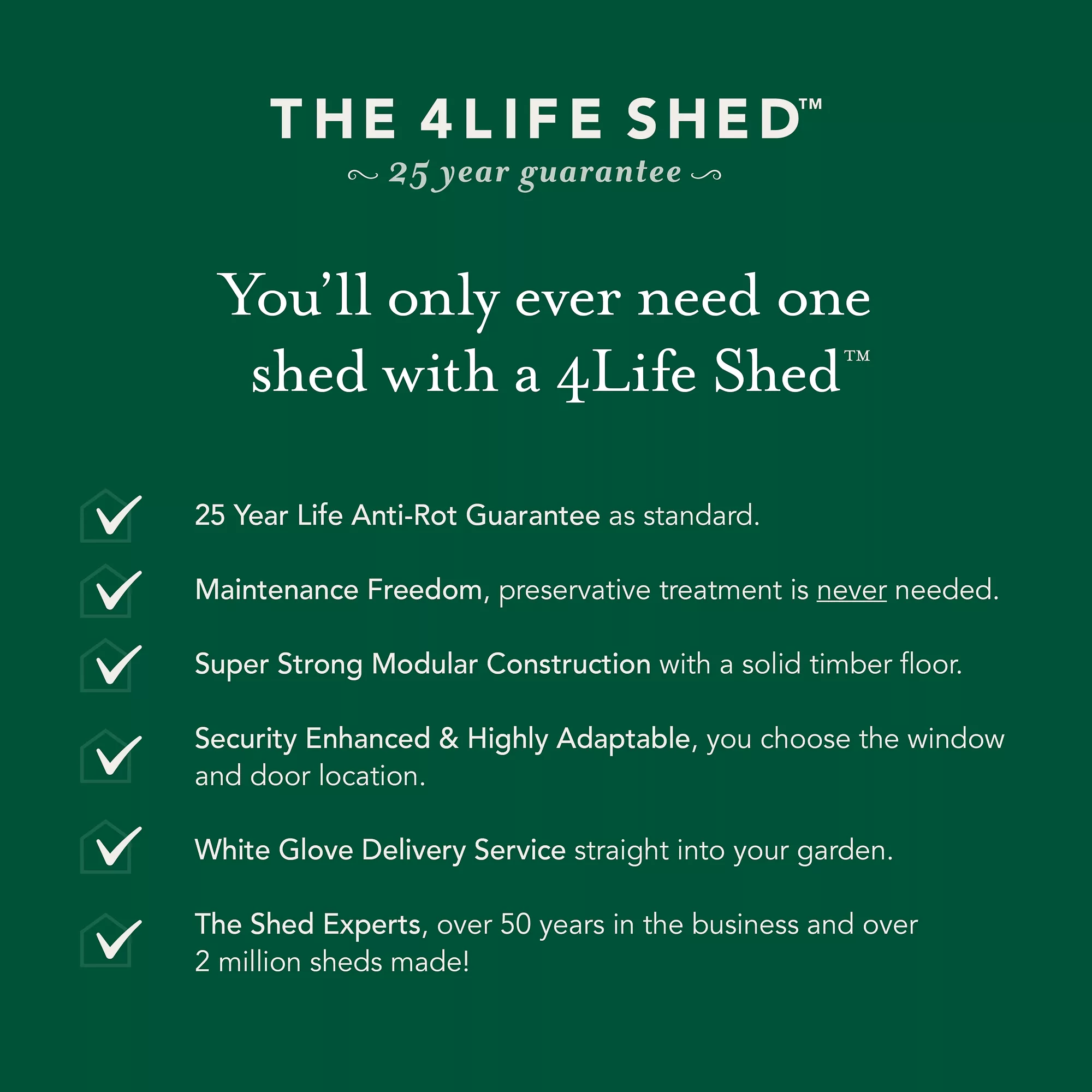 Forest Garden 6x4 Pent Pressure Treated Overlap Wooden Shed With Floor (Base Included) 8 Forest Garden 6x4 Pent Pressure Treated Overlap Wooden Shed With Floor (Base Included) - Image 6