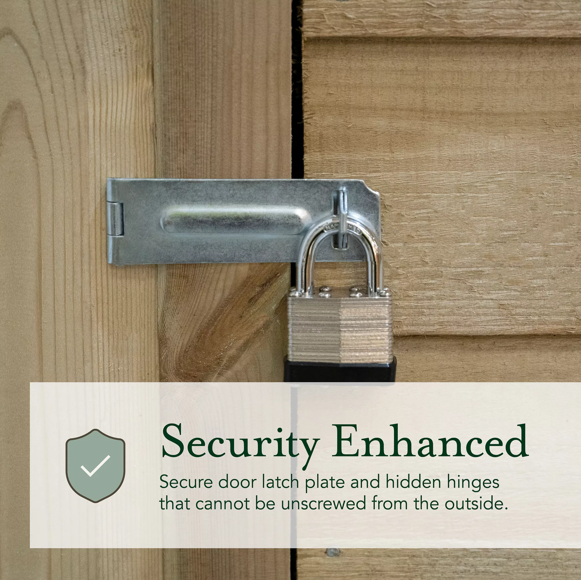 Forest Garden 6x4 Pent Pressure Treated Overlap Wooden Shed With Floor (Base Included) 12 Forest Garden 6x4 Pent Pressure Treated Overlap Wooden Shed With Floor (Base Included) - Image 10