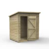Forest Garden 6x4 Pent Pressure Treated Overlap Wooden Shed With Floor (Base Included) -Outdoor Garden Shop forest garden 6x4 pent pressure treated overlap wooden shed with floor base included 5013053192900 01c