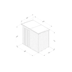 Forest Garden 6x4 Pent Pressure Treated Overlap Wooden Shed With Floor (Base Included) 21 Forest Garden 6x4 Pent Pressure Treated Overlap Wooden Shed With Floor (Base Included) -Outdoor Garden Shop forest garden 6x4 pent pressure treated overlap wooden shed with floor base included 5013053192900 01t