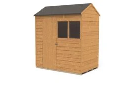 Forest Garden 6x4 Reverse Apex Dip Treated Overlap Wooden Shed With Floor -Outdoor Garden Shop forest garden 6x4 reverse apex dip treated overlap wooden shed with floor5013053178102 01c bq