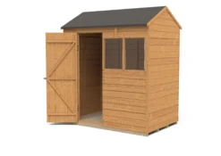 Forest Garden 6x4 Reverse Apex Dip Treated Overlap Wooden Shed With Floor -Outdoor Garden Shop forest garden 6x4 reverse apex dip treated overlap wooden shed with floor5013053178102 21c bq